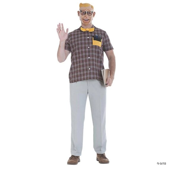 Adult Grab'n Go Nerd Costume - NWT One Size - Picture 1 of 6